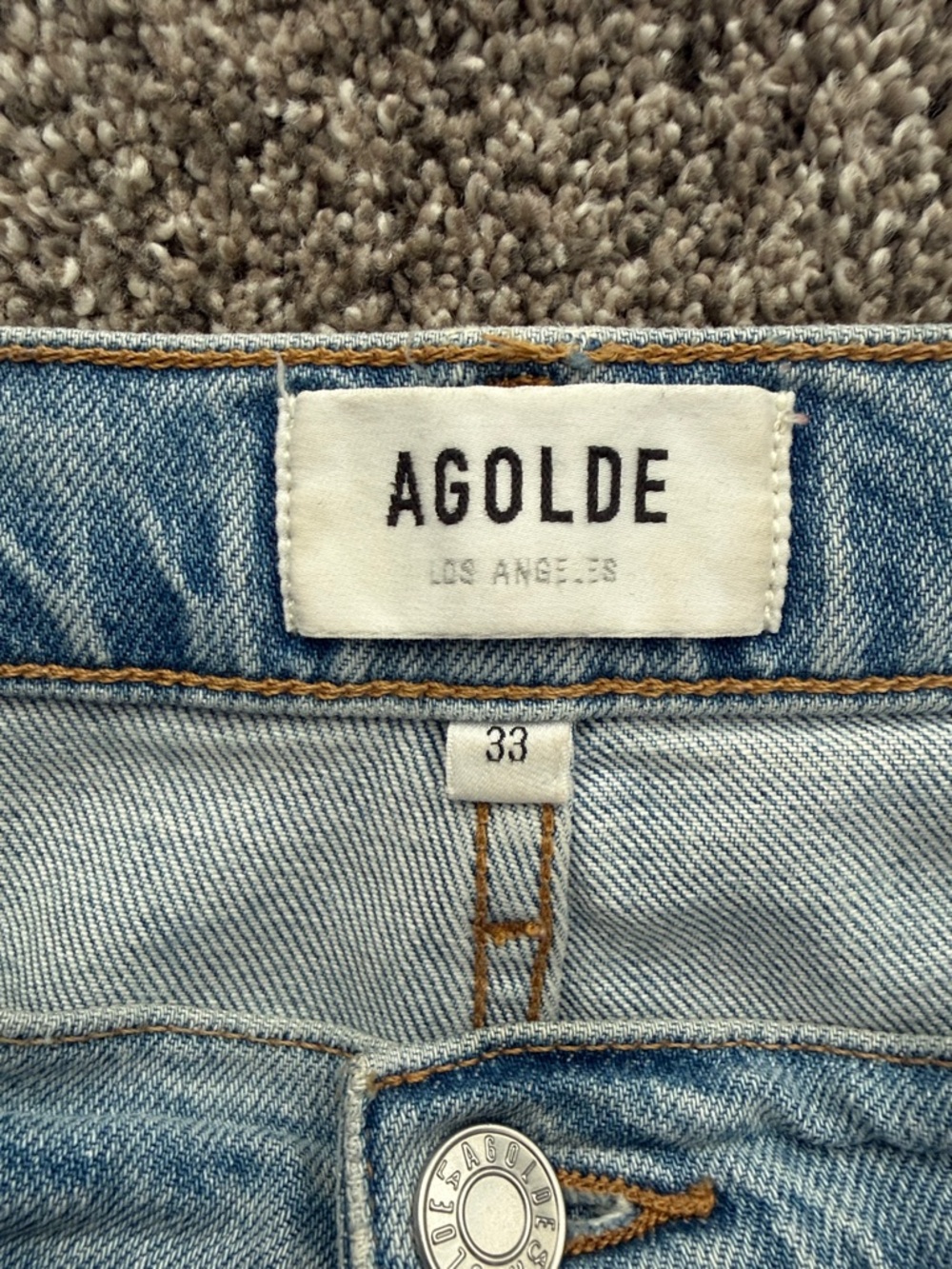 Agolde Riley High Rise Straight Crop Jeans - Picture 6 of 6